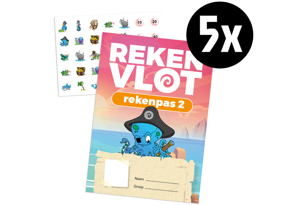 Rekenvlot laag 2 Rekenpassen 5 stuks