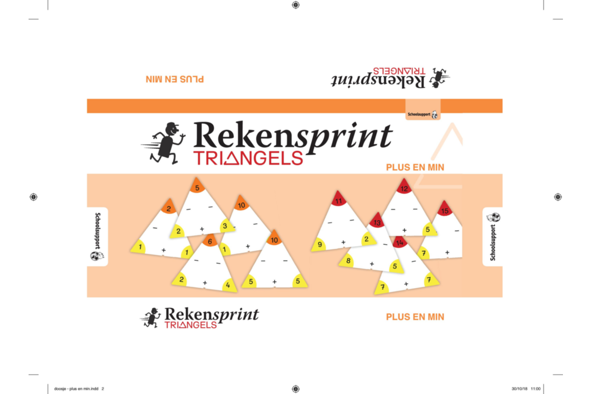 Rekensprint Triangels IB/RT-set (1 x Plus en min + 1 x Keer en deel)