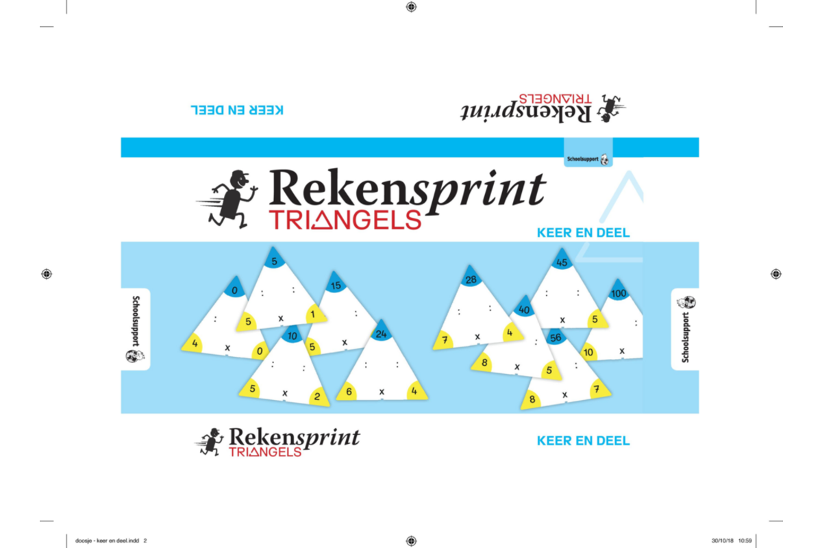 Rekensprint Triangels IB/RT-set (1 x Plus en min + 1 x Keer en deel)
