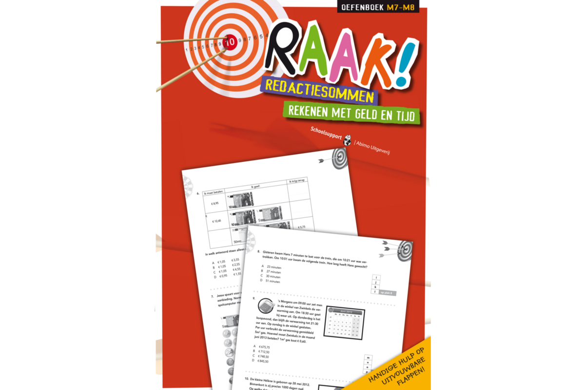 Raak! redactiesommen groep 7-8 werkboek rekenen met geld