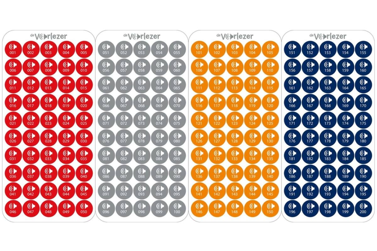 De Voorlezer Audiostickers (nr. 1 t/m 800)