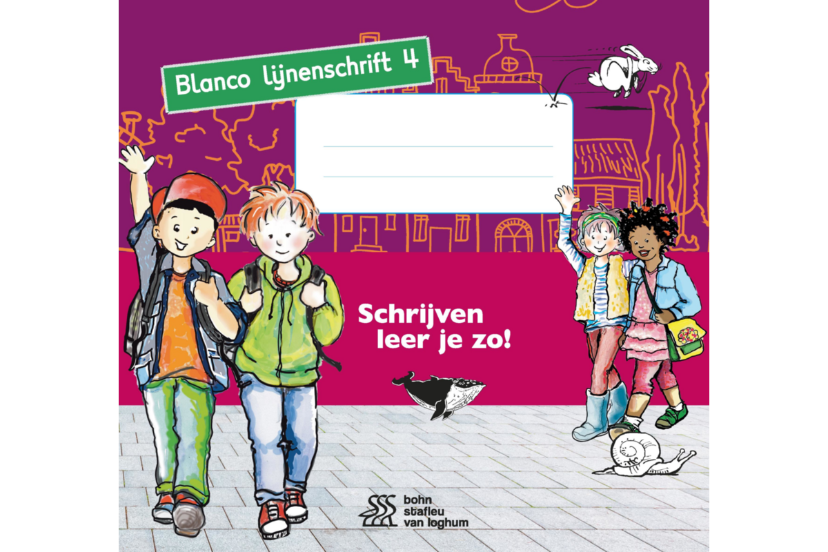 Schrijven leer je zo groep 4 blanco lijnenschrift 0,9 mm (5 stuks)