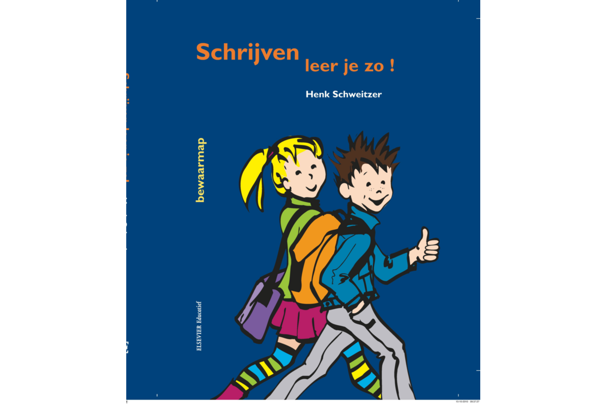 Schrijven leer je zo groep 3-4 bewaarmap blauw