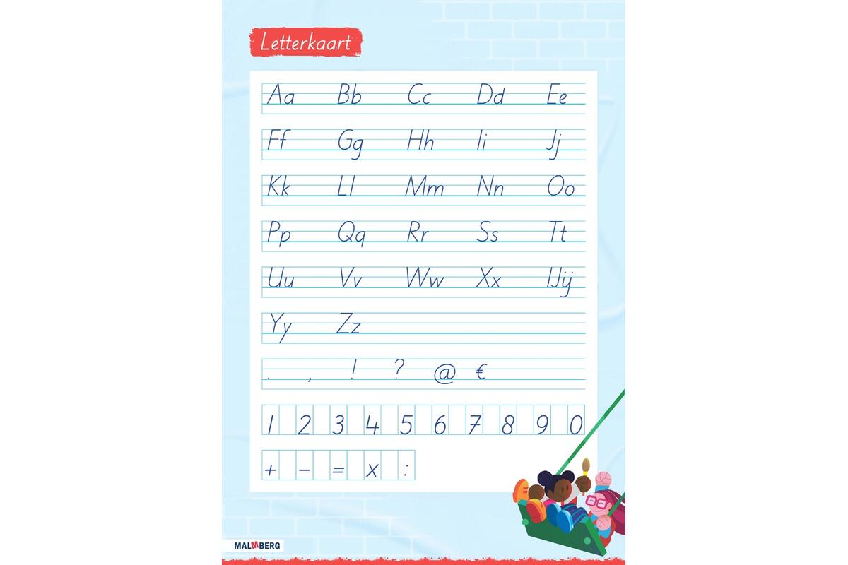 Klinkers 2 Letterposter blokschrift