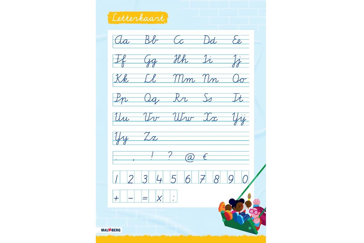 Klinkers 2 Letterposter verbonden schrift