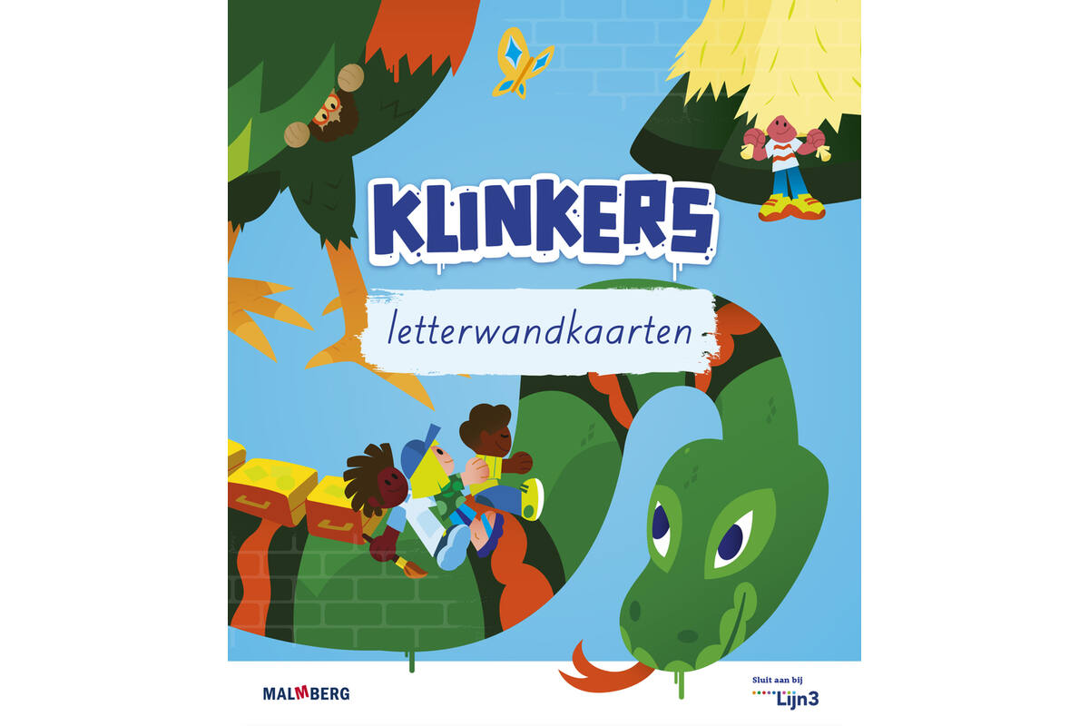 Klinkers 2 groep 3 Letterwandkaartjes blokschrift