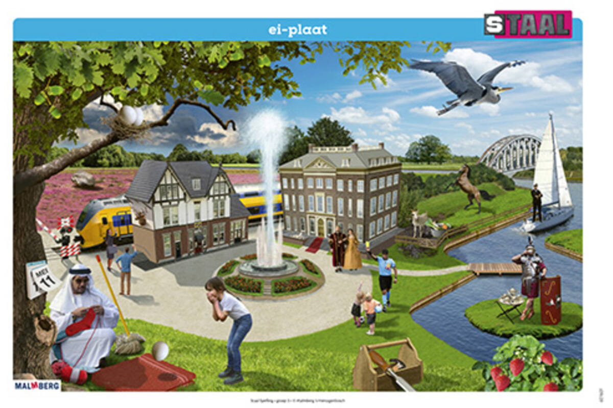 Staal 2 Spelling groep 3 posterset (50x70 cm)