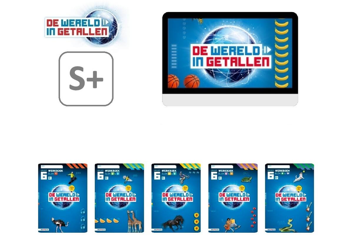 De wereld in getallen 5.1 Leerpakket S+ groep 6 - BASIS PAPIER / DIGITAAL OEFENEN & AUTOMATISEREN