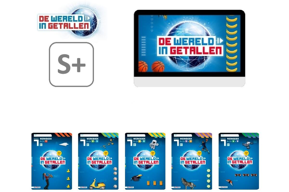 De wereld in getallen 5.1 Leerpakket S+ groep 7 - BASIS PAPIER / DIGITAAL OEFENEN & AUTOMATISEREN