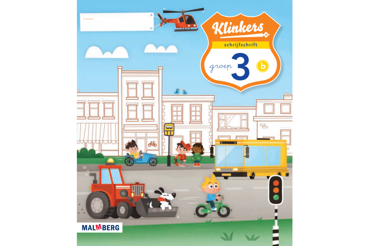 Klinkers verbonden schrift schrijfschrift B groep 3 (5 stuks)