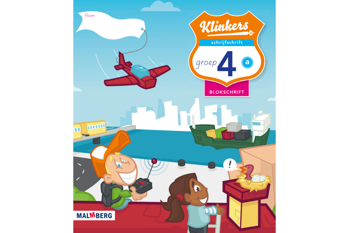 Klinkers blokschrift schrijfschrift A groep 4 (5 stuks)