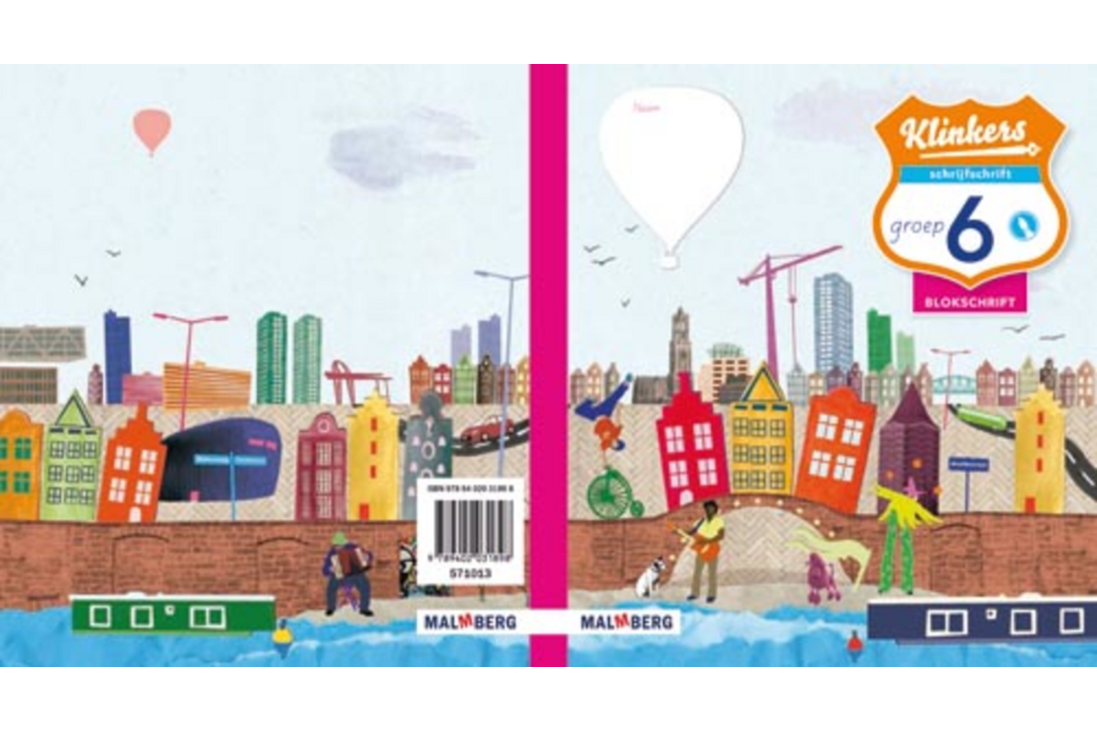 Klinkers blokschrift schrijfschrift groep 6 (5 stuks)
