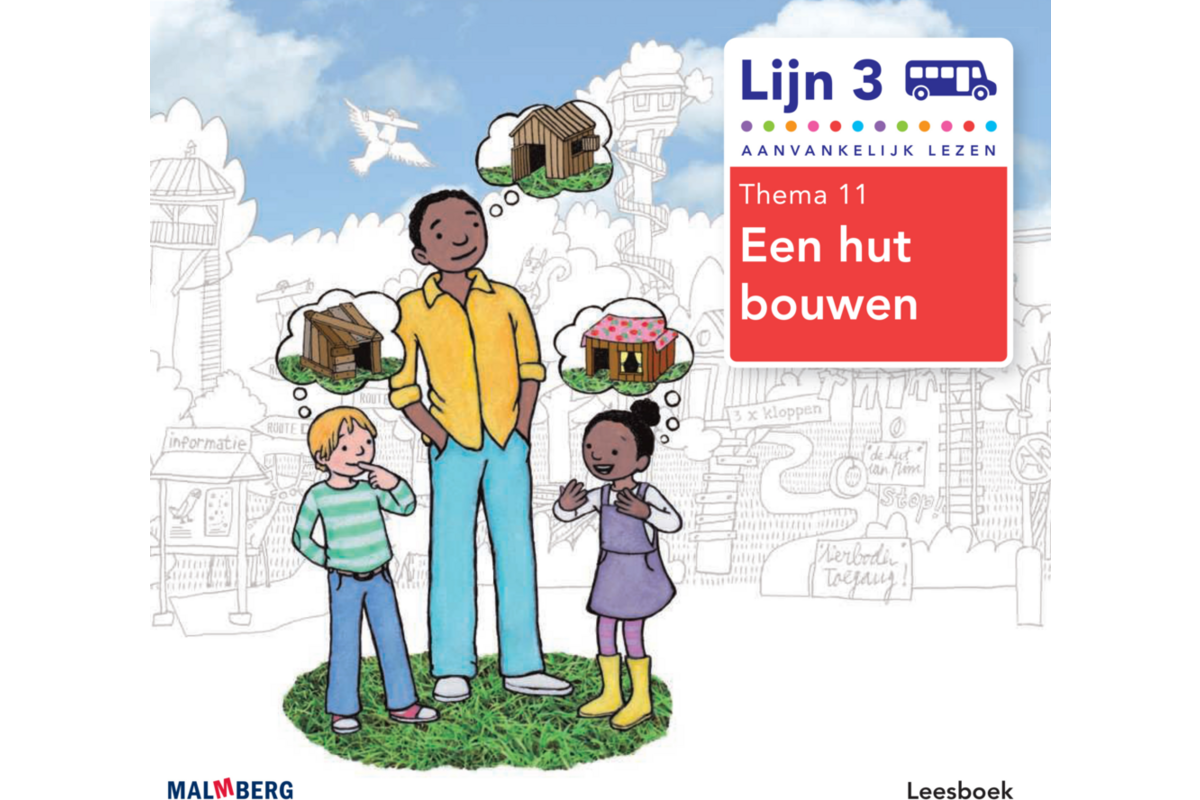Lijn 3 leesboek thema 11 Een hut bouwen