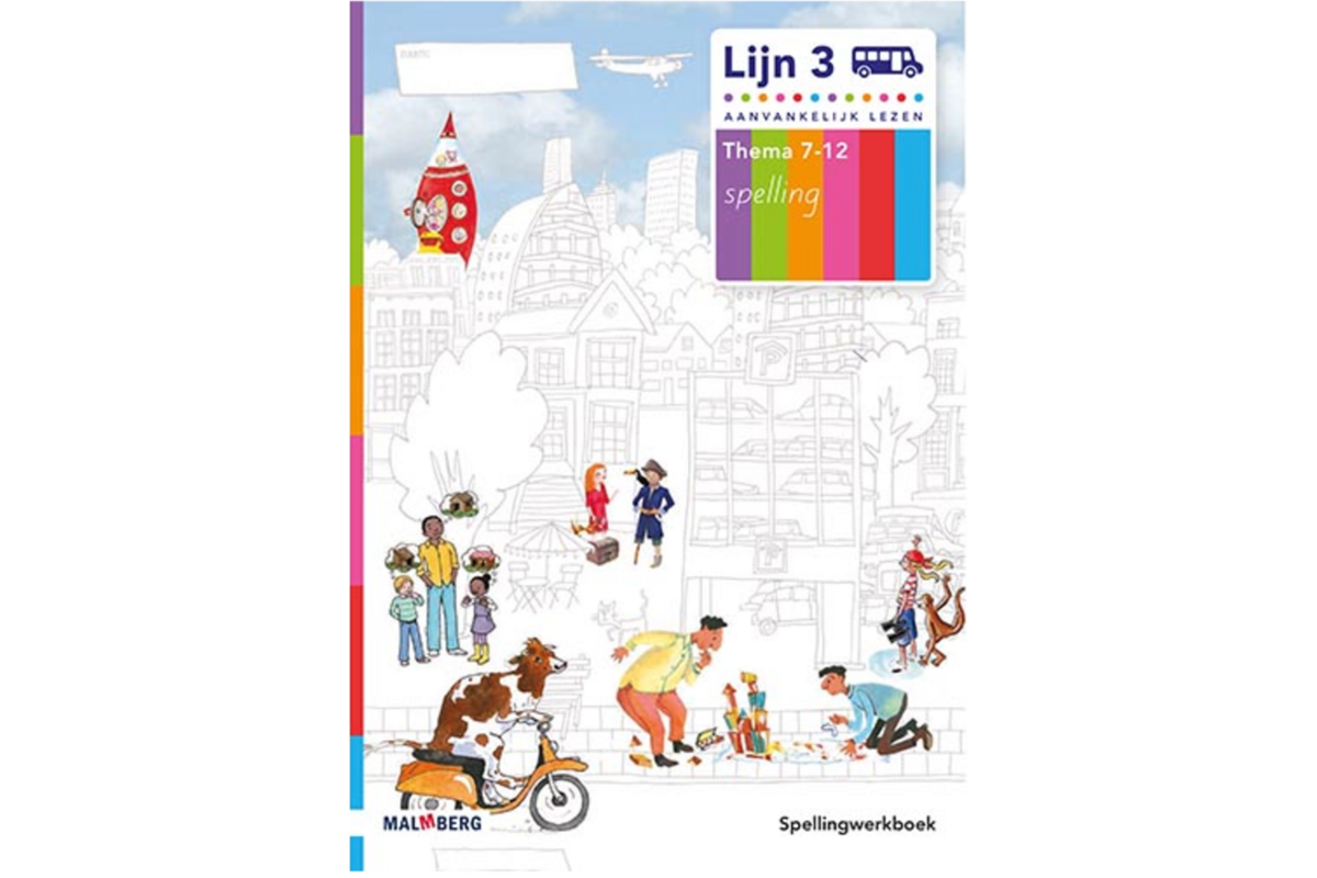 Lijn 3 Spellingwerkboek 7-12 blokschrift (5 stuks)