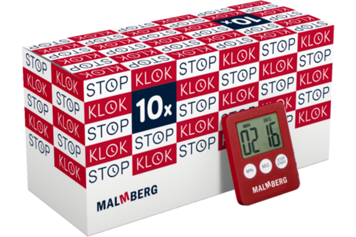 Malmberg stopklokken (set van 10)
