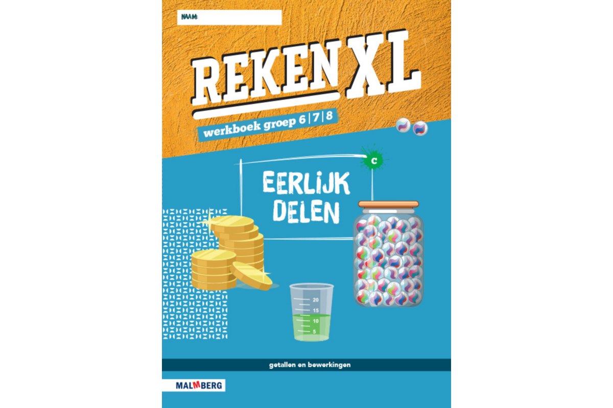 RekenXL leerwerkboek Eerlijk delen/Wat is dit voor spel? groep 6/7/8 C (5 stuks)