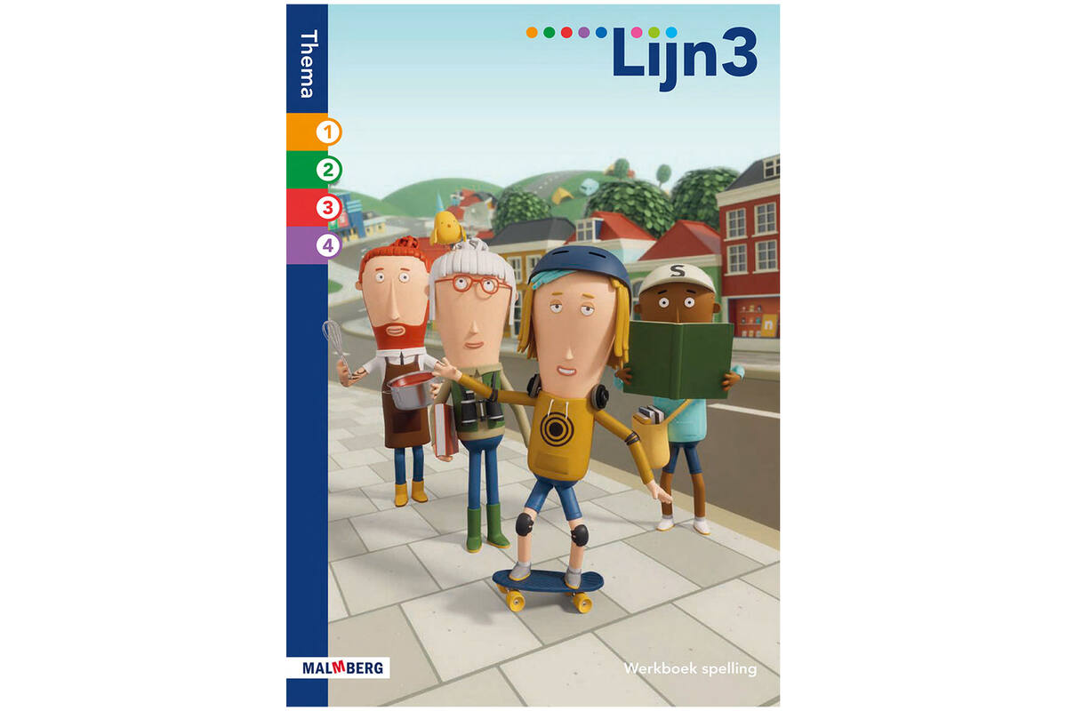 Lijn 3 (editie 2) Werkboek spelling Thema 1-4 (5 stuks)