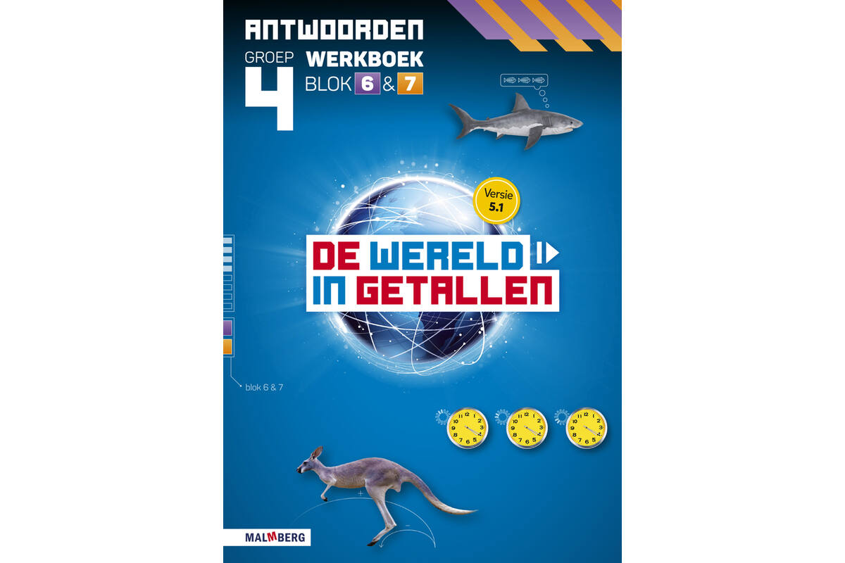 De wereld in getallen 5.1 groep 4 antwoordenboek werkboek blok 6 en 7