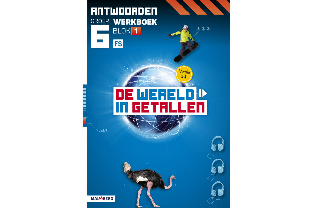 De wereld in getallen 5.1 groep 6 antwoordenboek werkboek blok 1 - FS