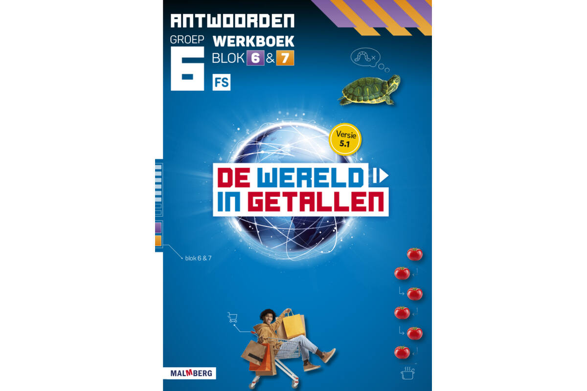 De wereld in getallen 5.1 groep 6 antwoordenboek werkboek blok 6 en 7 - FS