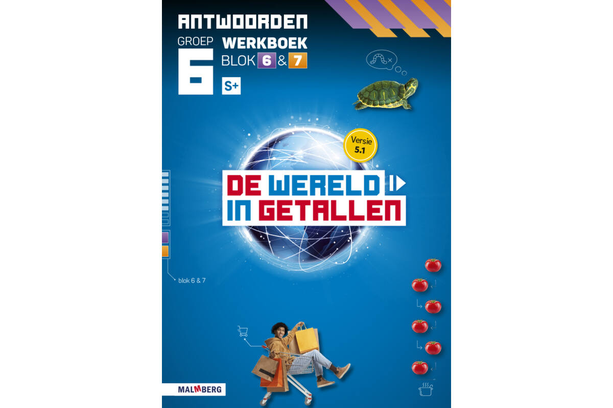 De wereld in getallen 5.1 groep 6 antwoordenboek werkboek blok 6 en 7 - S+