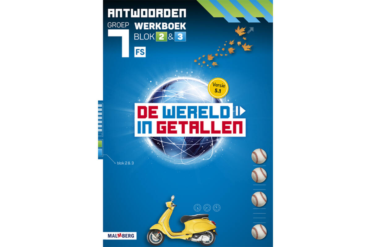 De wereld in getallen 5.1 groep 7 antwoordenboek werkboek blok 2 en 3 - FS