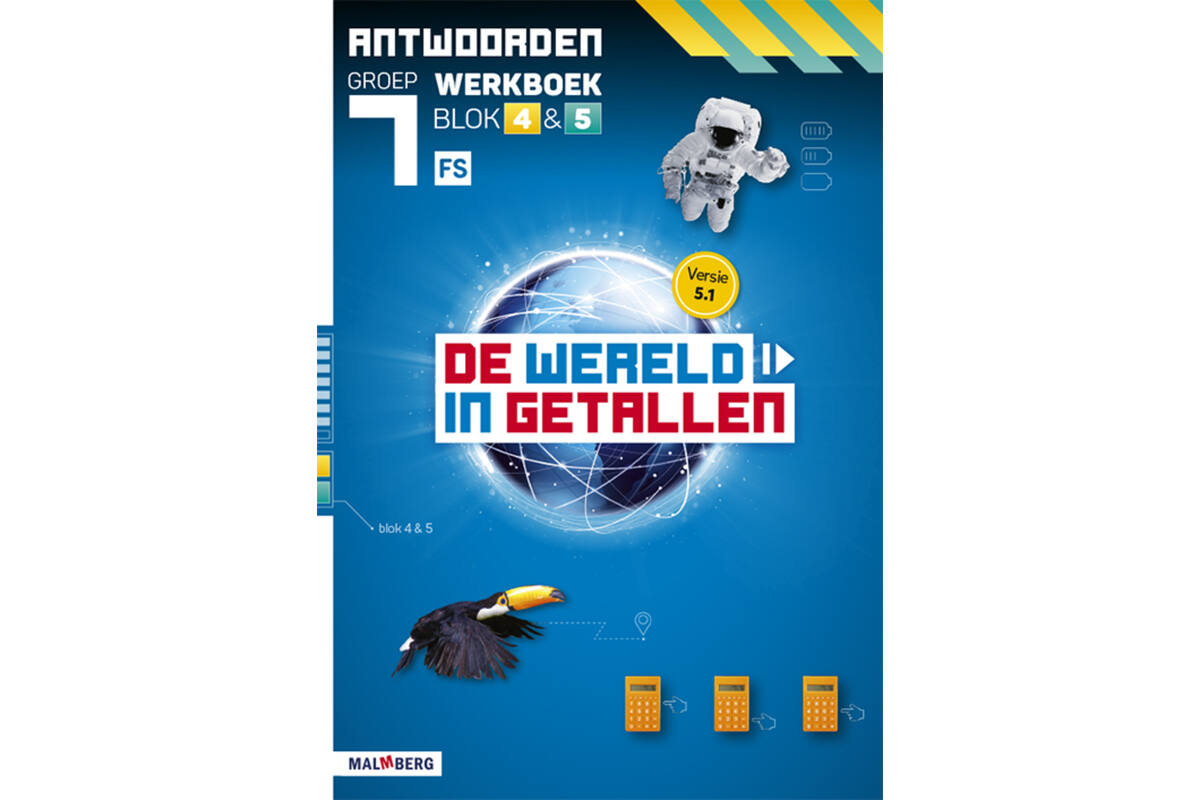 De wereld in getallen 5.1 groep 7 antwoordenboek werkboek blok 4 en 5 - FS