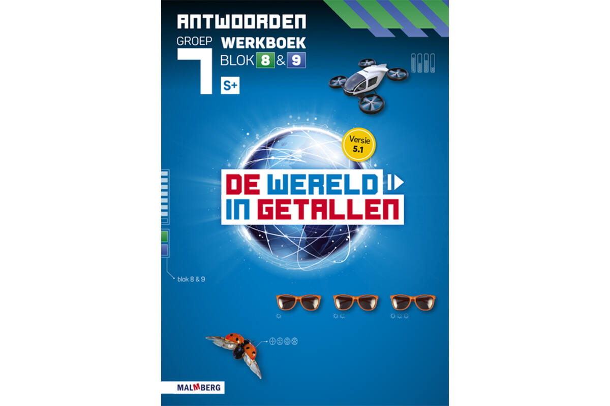 De wereld in getallen 5.1 groep 7 antwoordenboek werkboek blok 8 en 9 - S+