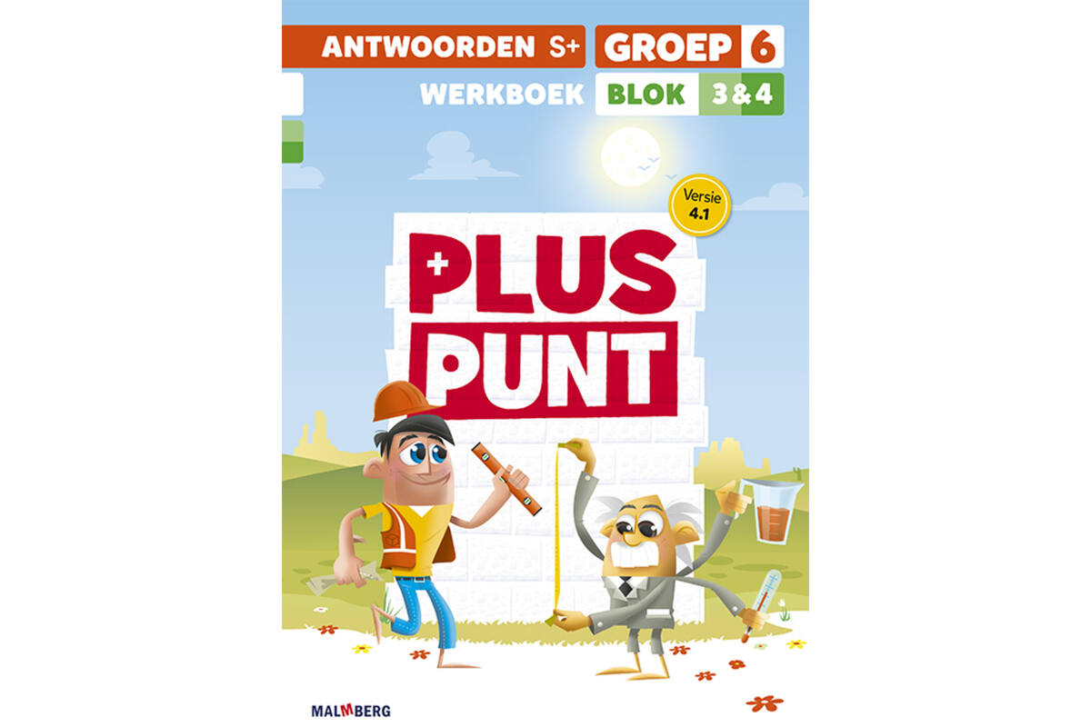 Pluspunt 4.1 groep 6 antwoordenboek werkboek blok 3 en 4 - S+