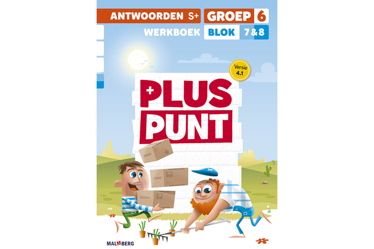 Pluspunt 4.1 groep 6 antwoordenboek werkboek blok 7 en 8 - S+