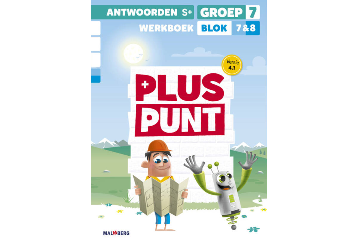 Pluspunt 4.1 groep 7 antwoordenboek werkboek blok 7 en 8 - S+