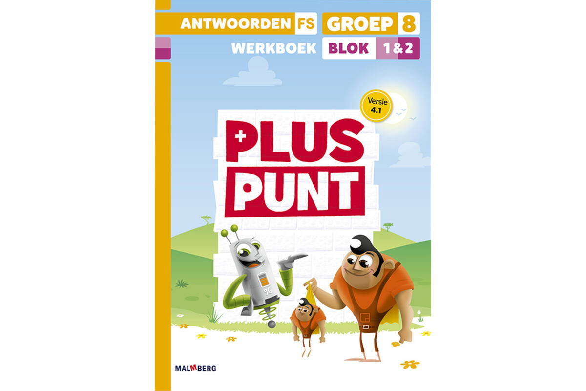 Pluspunt 4.1 groep 8 antwoordenboek werkboek blok 1 en 2 - FS