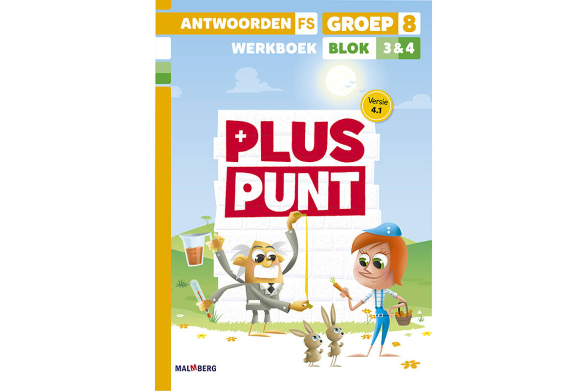 Pluspunt 4.1 groep 8 antwoordenboek werkboek blok 3 en 4 - FS