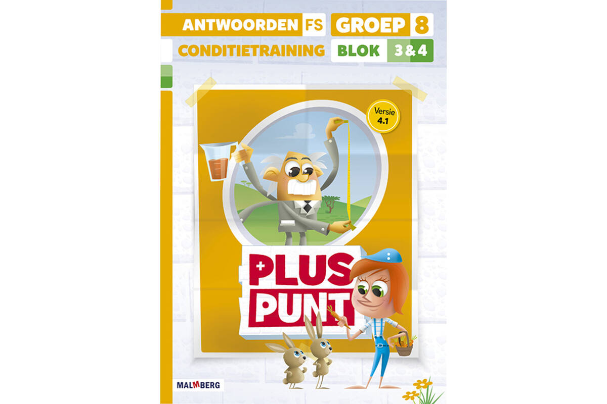 Pluspunt 4.1 groep 8 antwoordenboek conditietrainer blok 3 en 4 - FS
