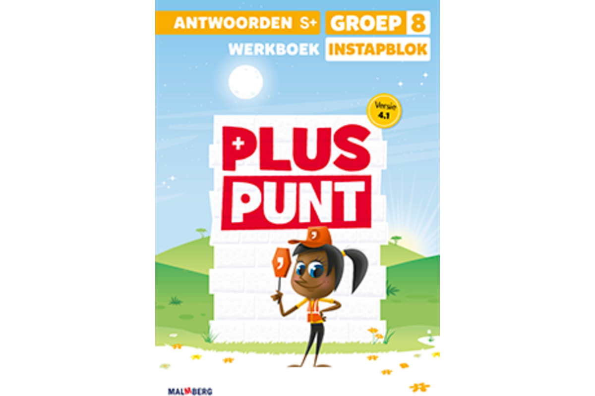 Pluspunt 4.1 groep 8 antwoordenboek werkboek instapblok - S+