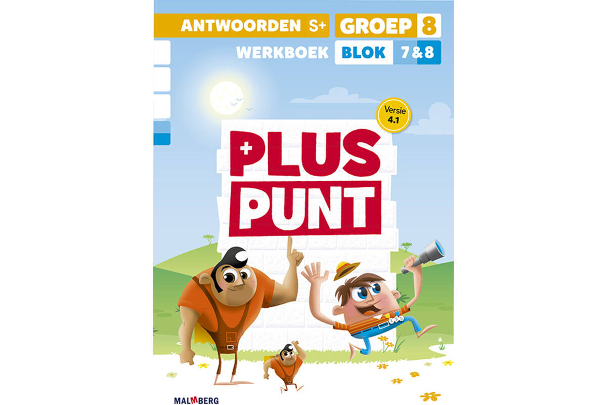 Pluspunt 4.1 groep 8 antwoordenboek werkboek blok 7 en 8 - S+