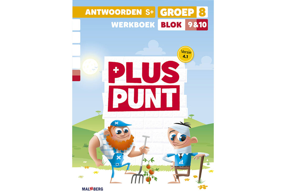 Pluspunt 4.1 groep 8 antwoordenboek werkboek blok 9 en 10 - S+