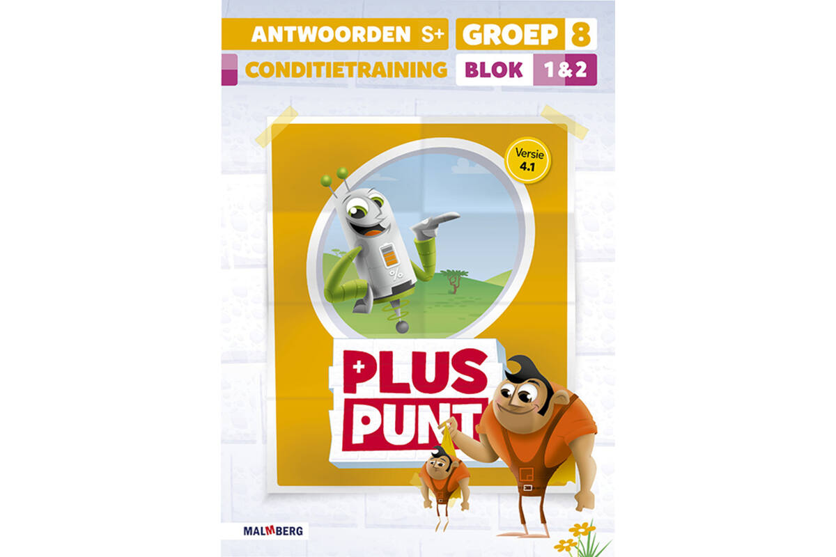 Pluspunt 4.1 groep 8 antwoordenboek conditietrainer blok 1 en 2 - S+