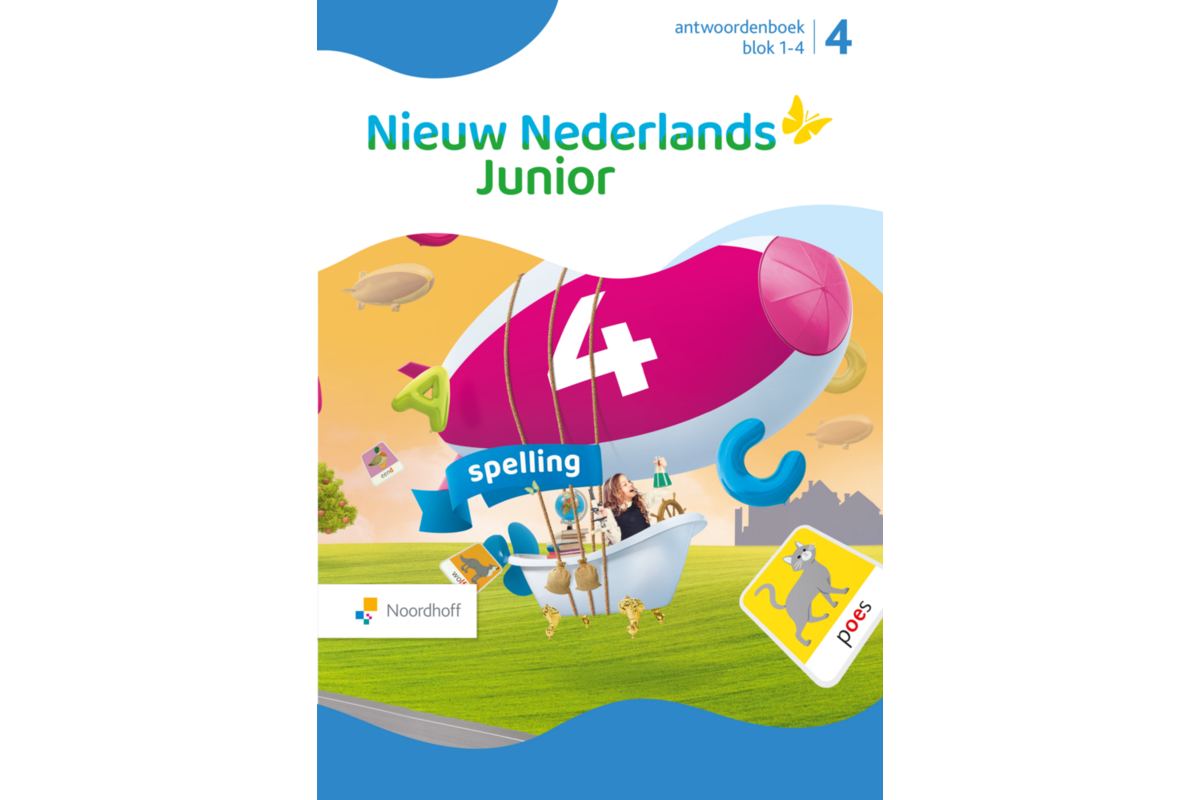 Nieuw Nederlands Junior Spelling antwoordenboek groep 4 blok 1-4
