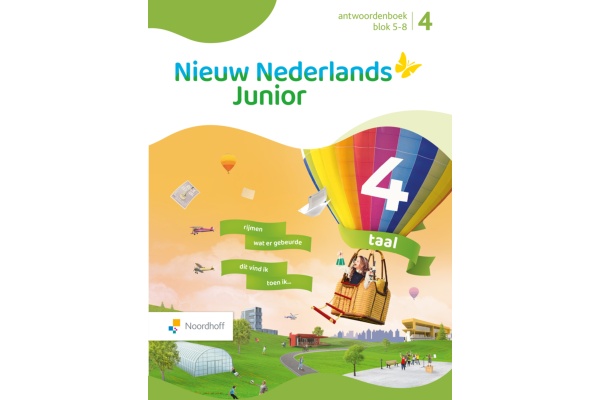 Nieuw Nederlands Junior Taal antwoordenboek groep 4 blok 5-8