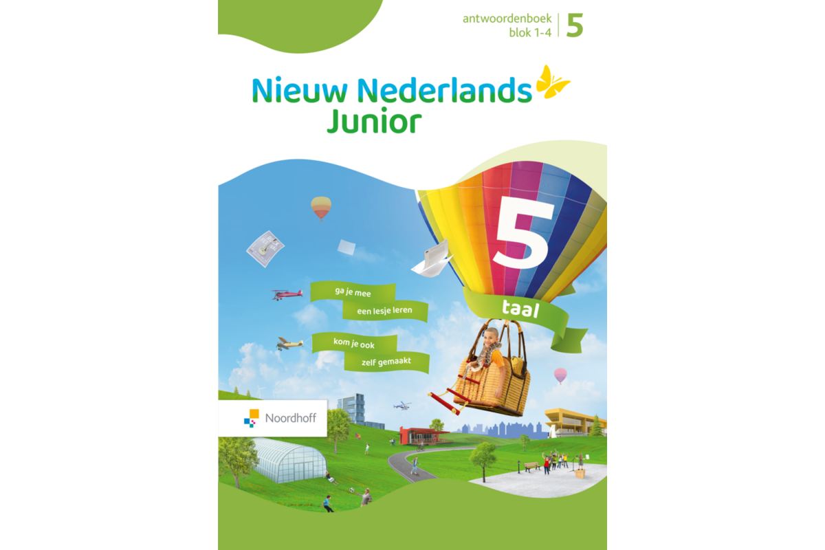 Nieuw Nederlands Junior Taal antwoordenboek groep 5 blok 1-4