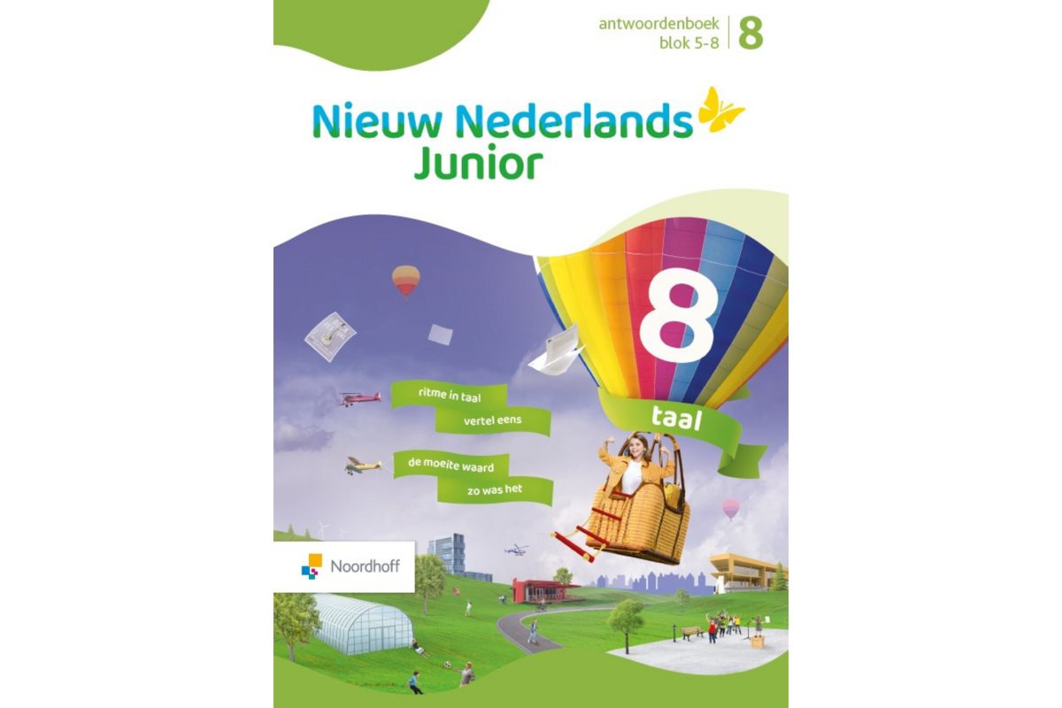 Nieuw Nederlands Junior Taal antwoordenboek groep 8 blok 5-8