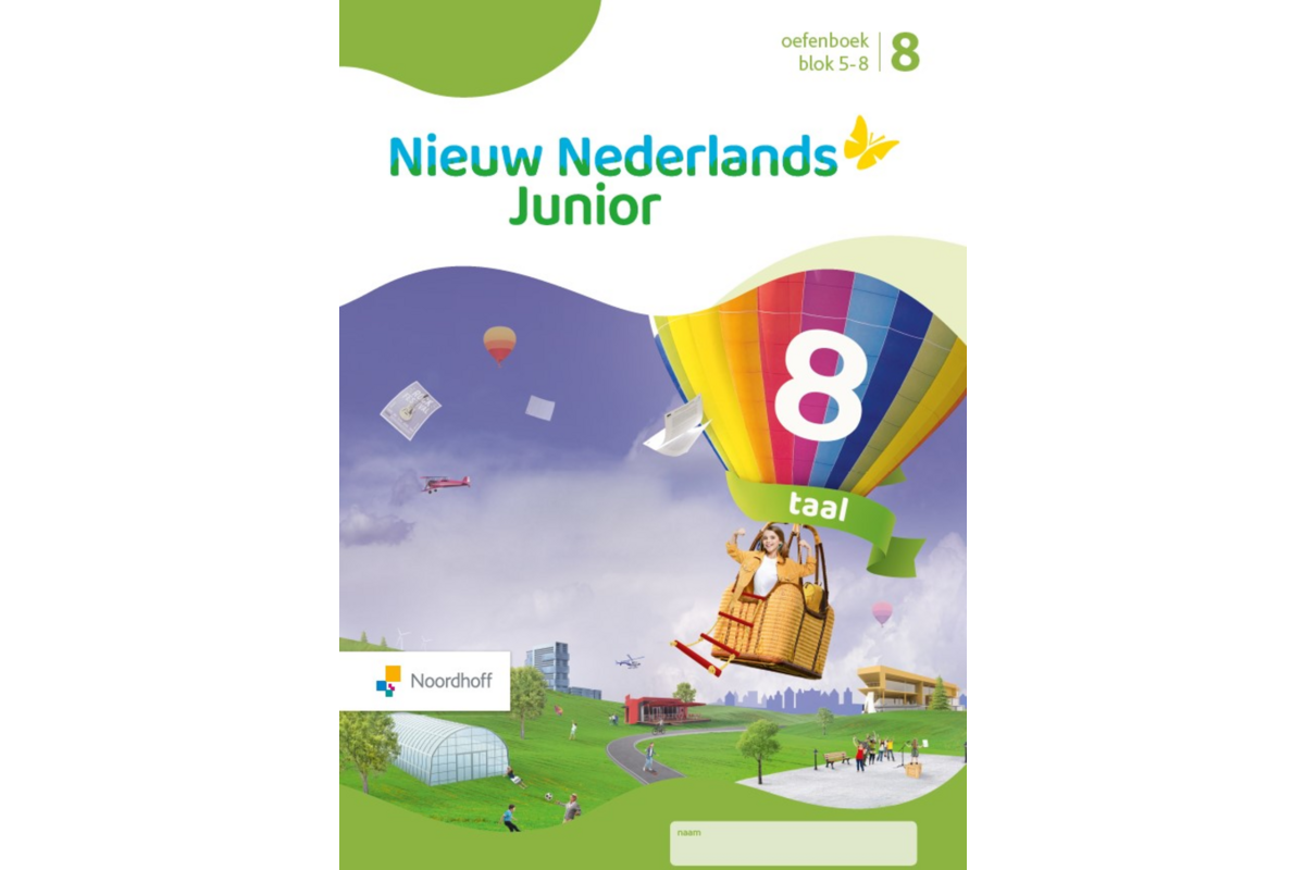 Nieuw Nederlands Junior Taal oefenboek groep 8 blok 5-8