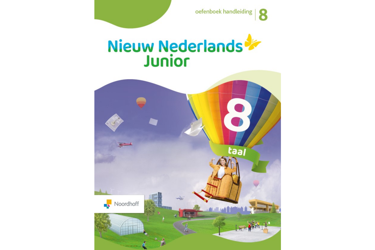 Nieuw Nederlands Junior Taal handleiding oefenboek groep 8