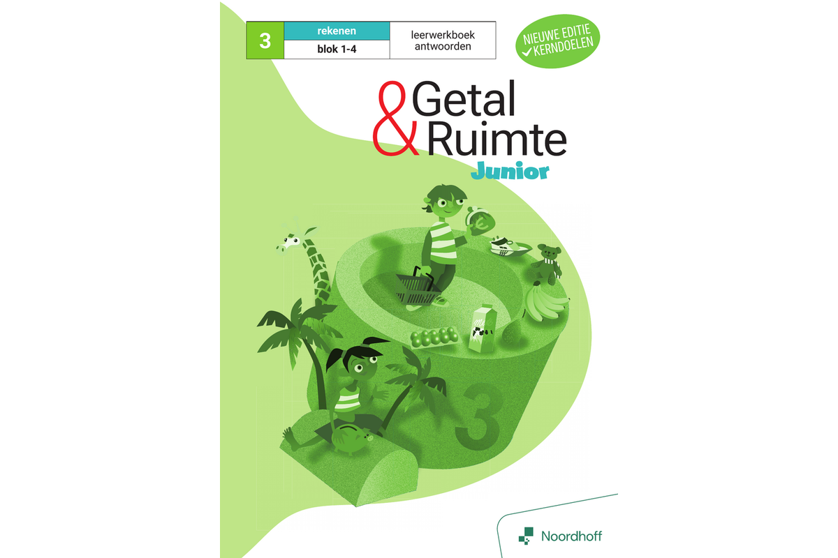 Getal & Ruimte Junior (vernieuwd) groep 3 antwoordenboek blok 1-4