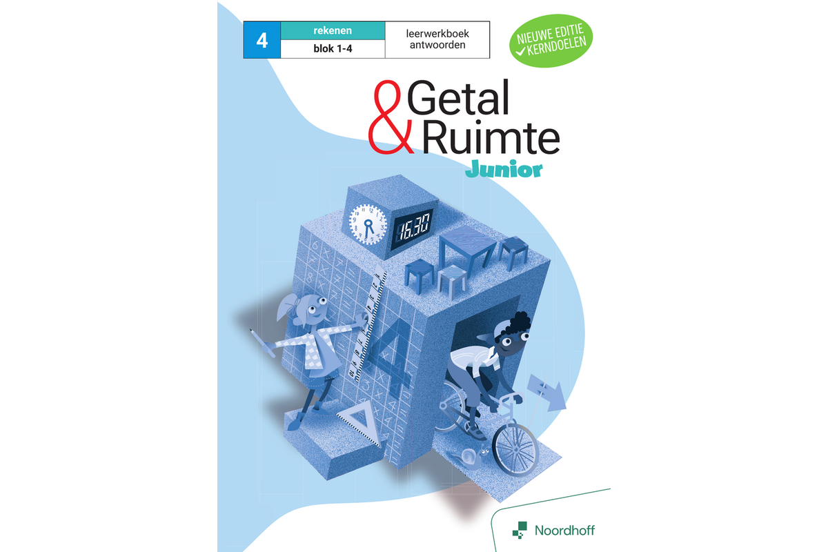 Getal & Ruimte Junior (vernieuwd) groep 4 antwoordenboek blok 1-4