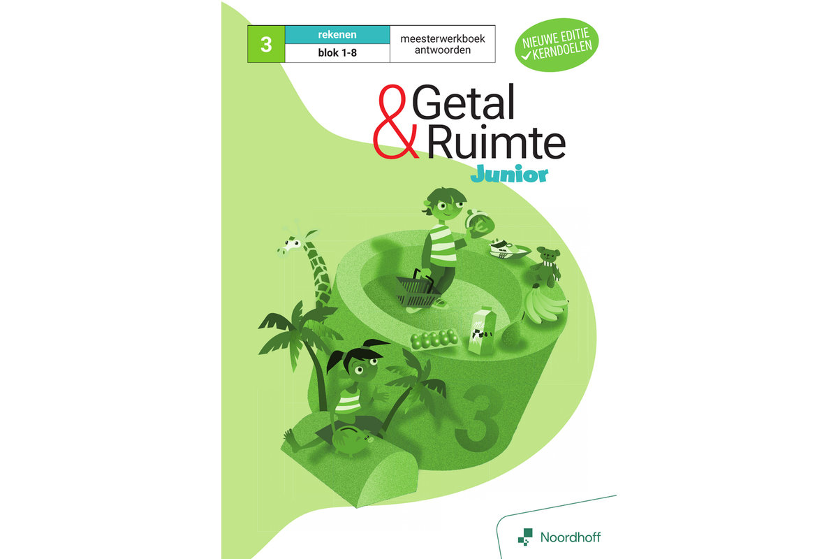 Getal & Ruimte Junior (vernieuwd) groep 3 antwoordenboek meesterwerkboek