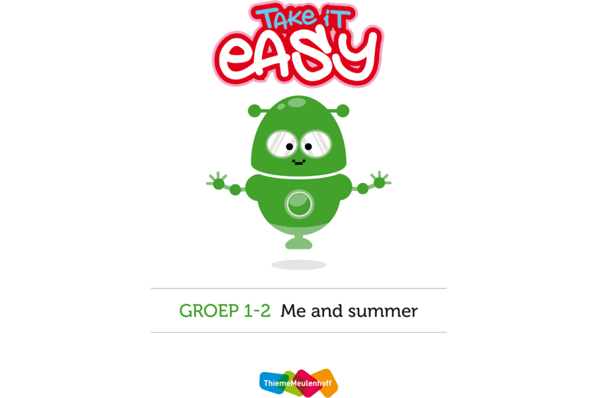 Take it easy Woordkaarten Groep 1-2 - Me and summer