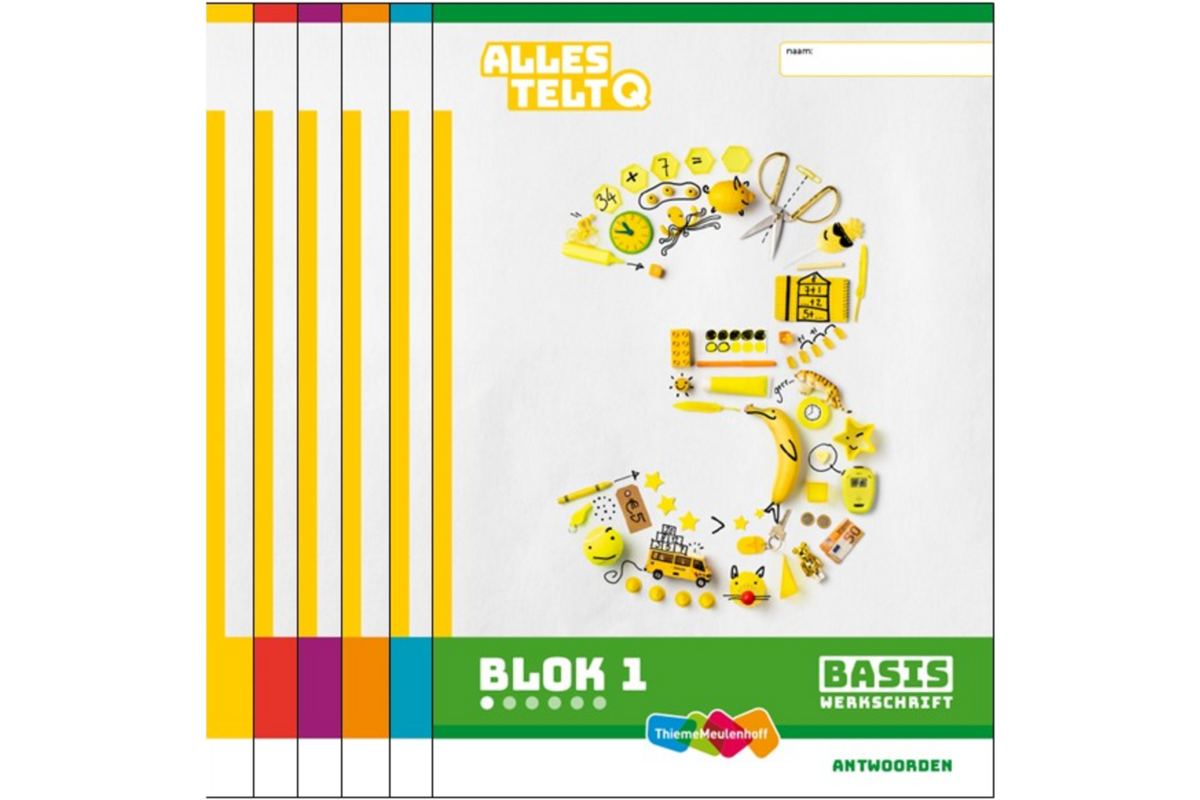 Alles telt Q Antwoordschrift Basis blok 1 t/m 6 groep 3