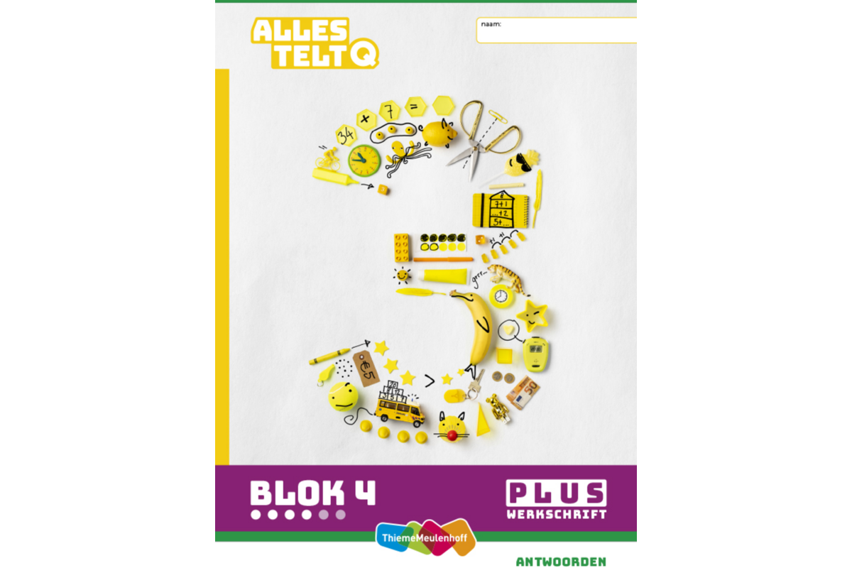 Alles telt Q Antwoordschrift Plus blok 1 t/m 6 groep 3